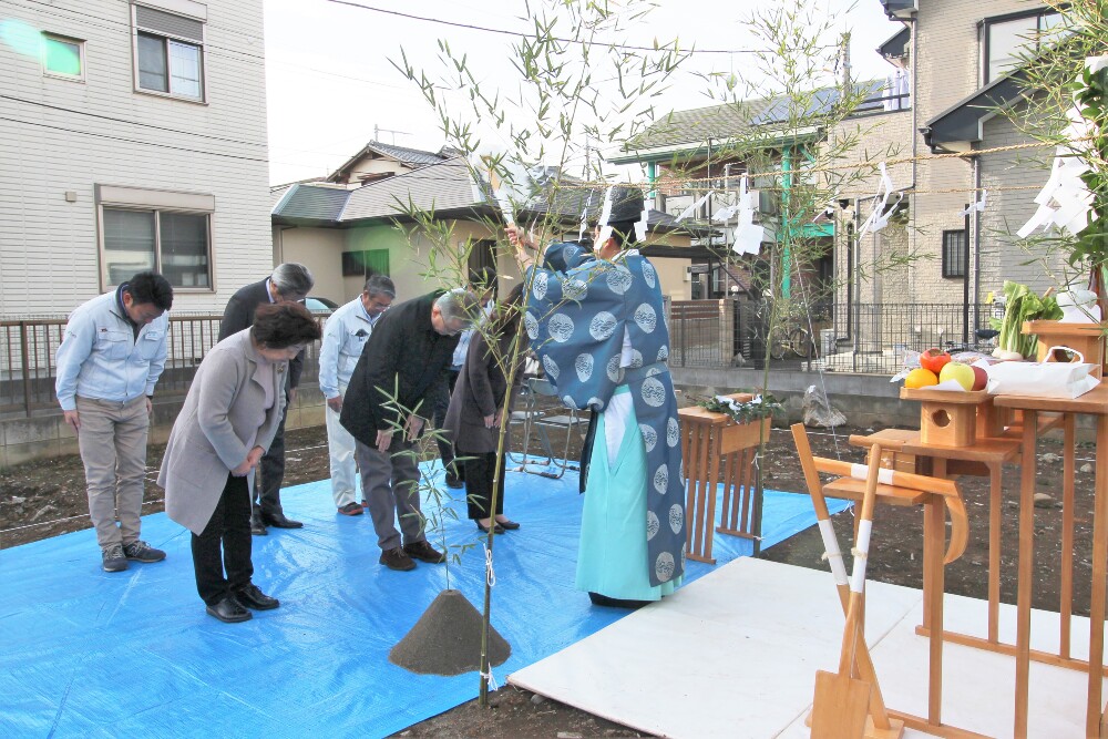 地鎮祭　新築工事　着工