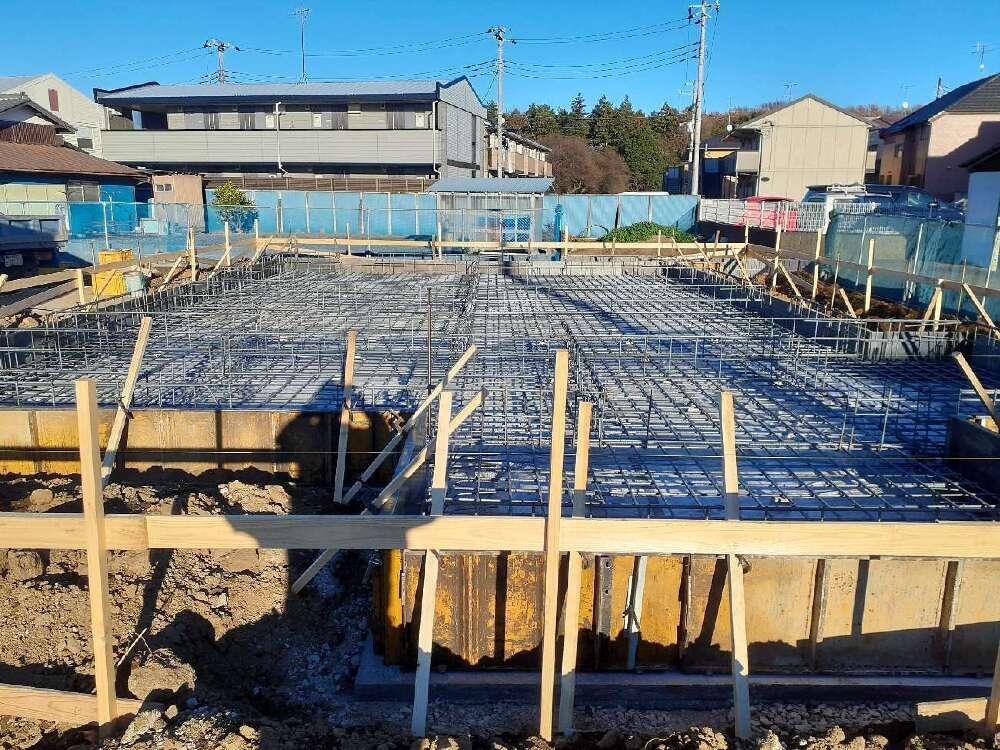 基礎工事　立上り