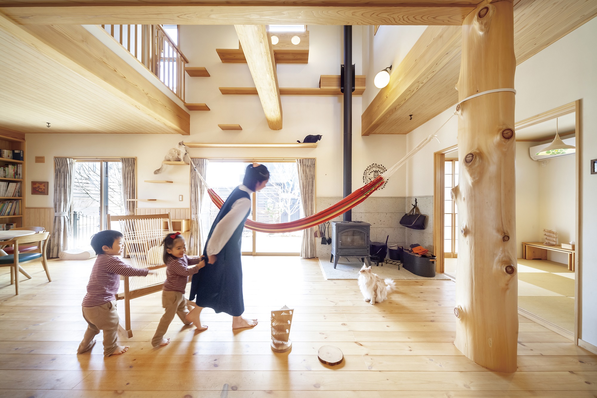 無垢材使用の家