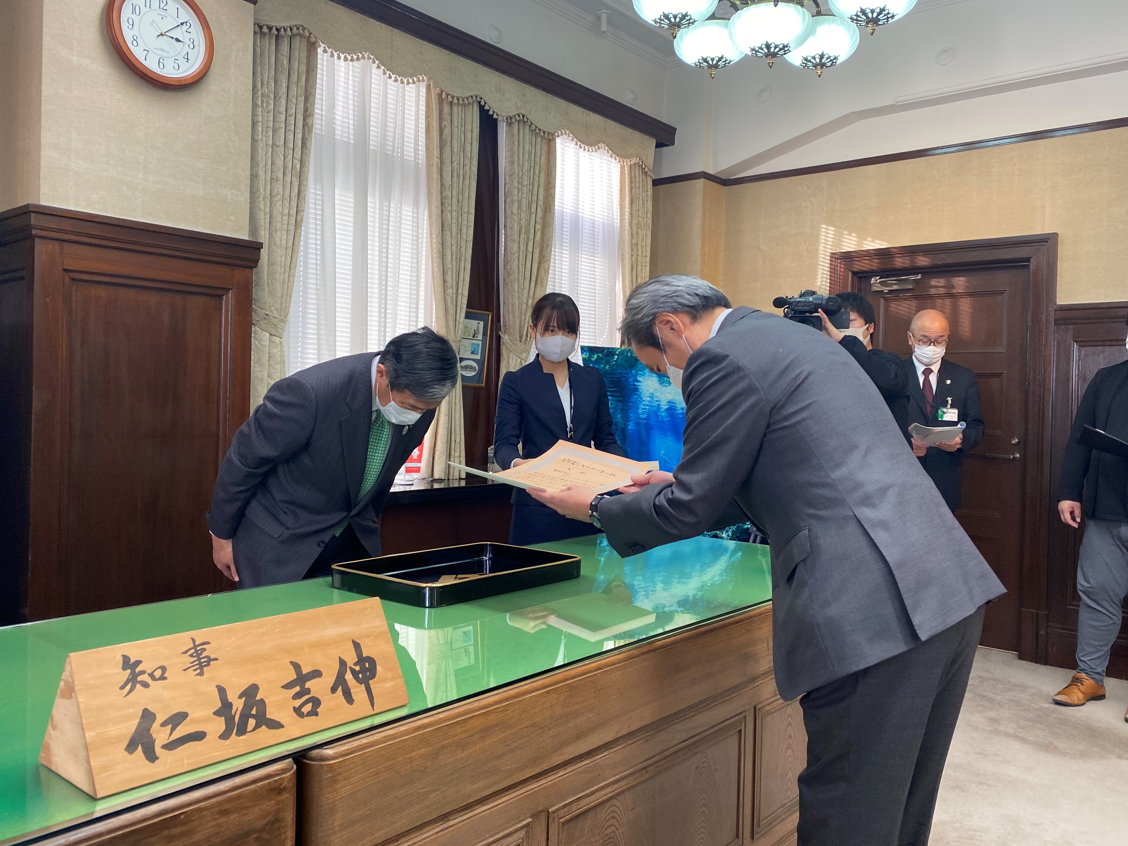紀州材ベストユーザー賞の授与