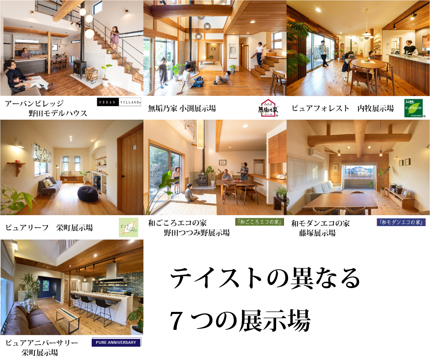 7つの展示場