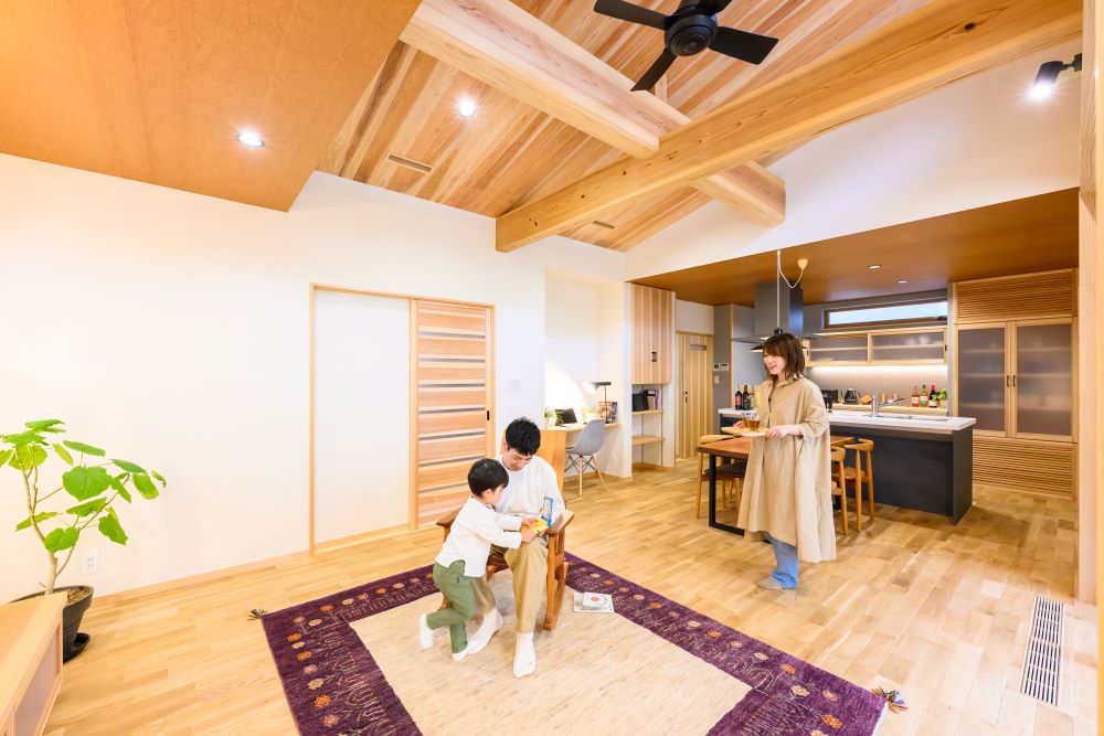 冬の暖かさを体感できる室内