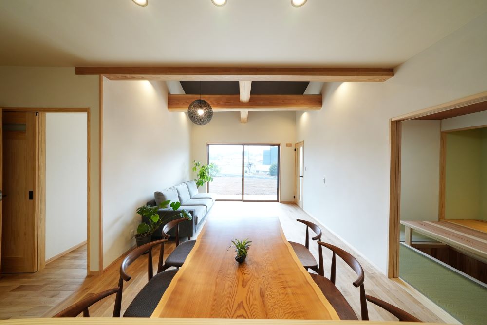 千葉県野田市 平屋の自然素材注文住宅 完成見学会 LDK