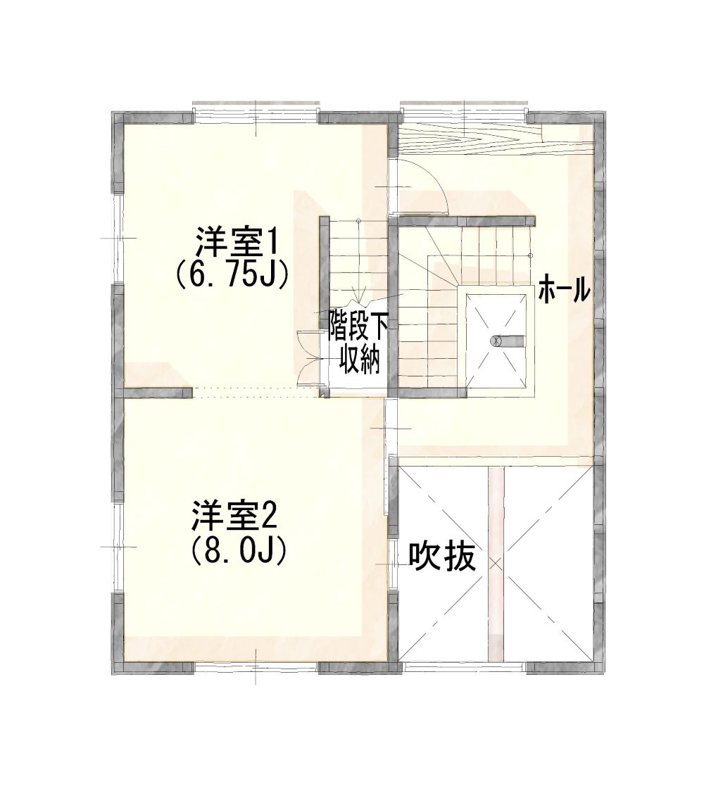 注文住宅間取り2階