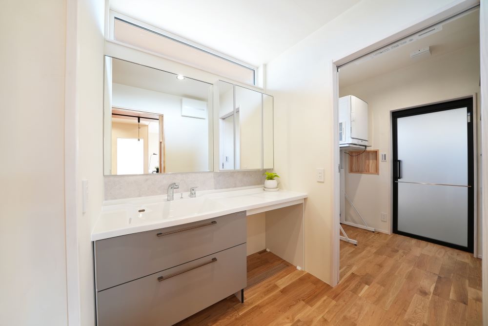 動線の良い洗面室