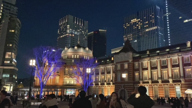 東京駅のイルミネーション