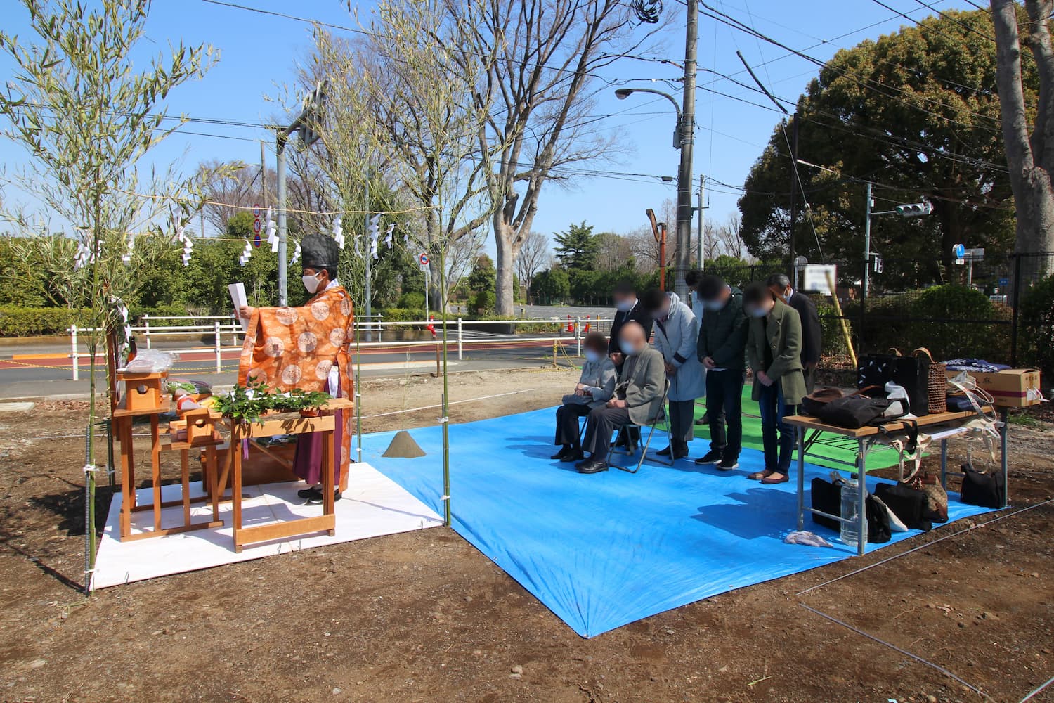 神主様に依るご祈祷