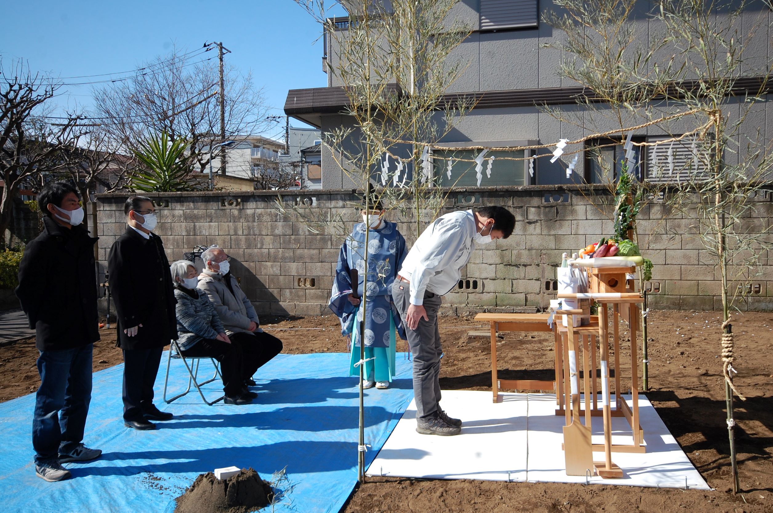 工事の安全祈願