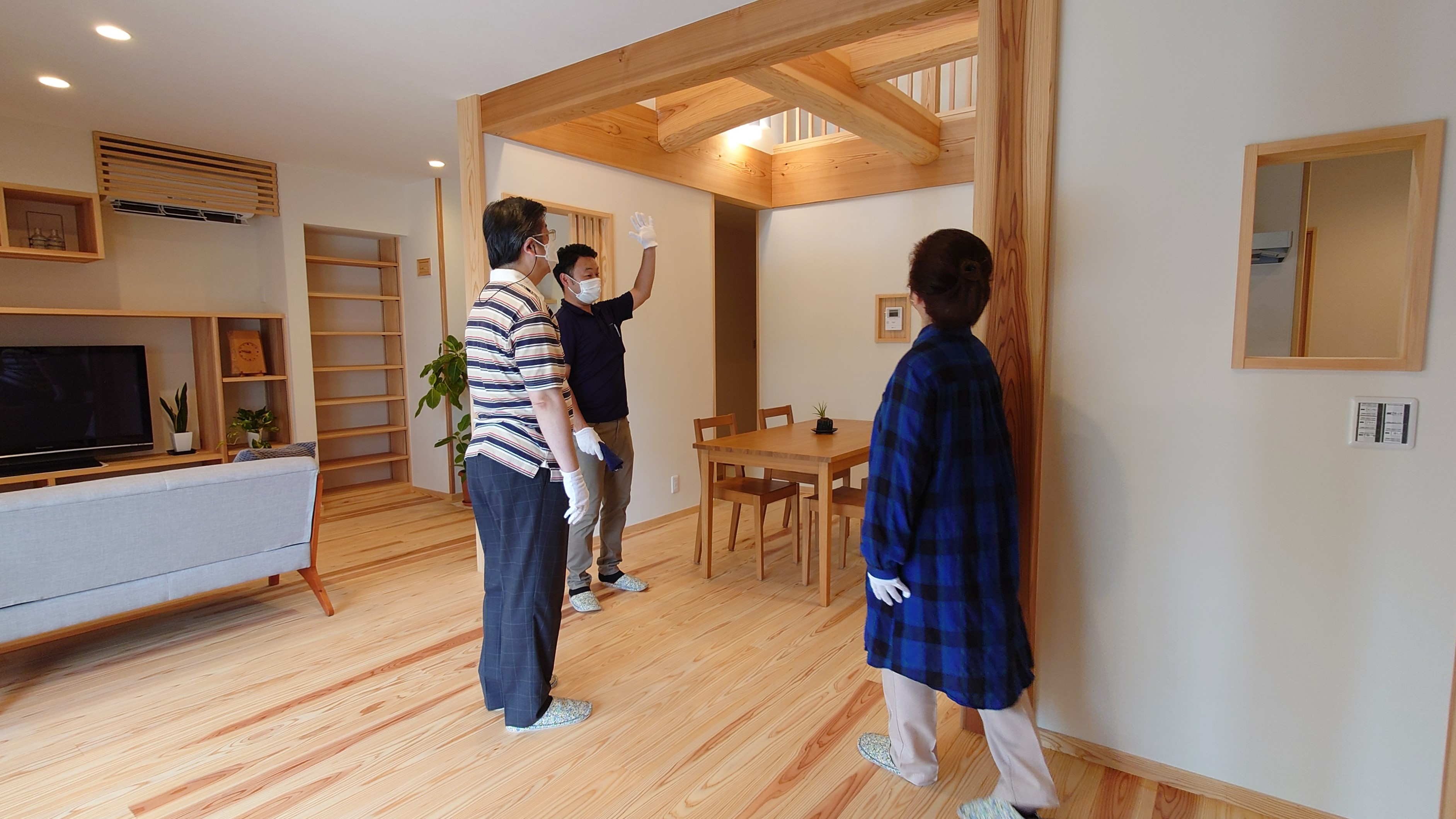 完成住宅室内の見学