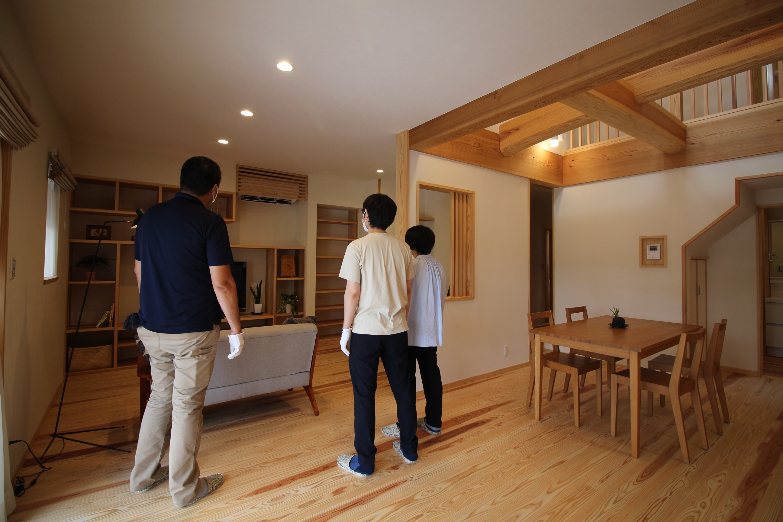 無垢の家見学会の様子
