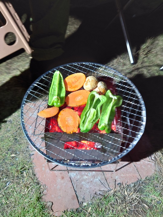 炭火焼の野菜