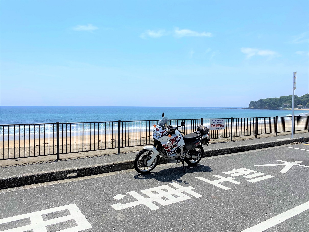 海とバイク