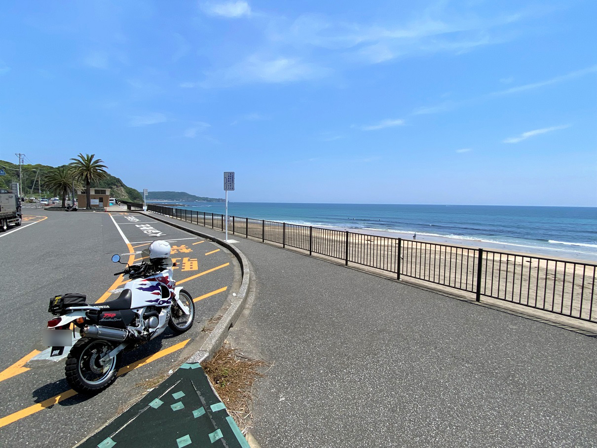 海とバイク