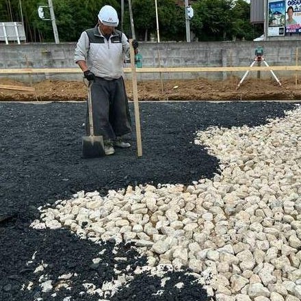 砕石敷き