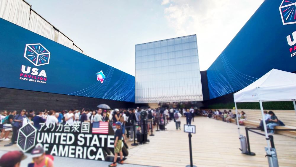 USA EXPO 2025 OSAKA 大阪 万博 アメリカ館 ピンバッジ ブラック
