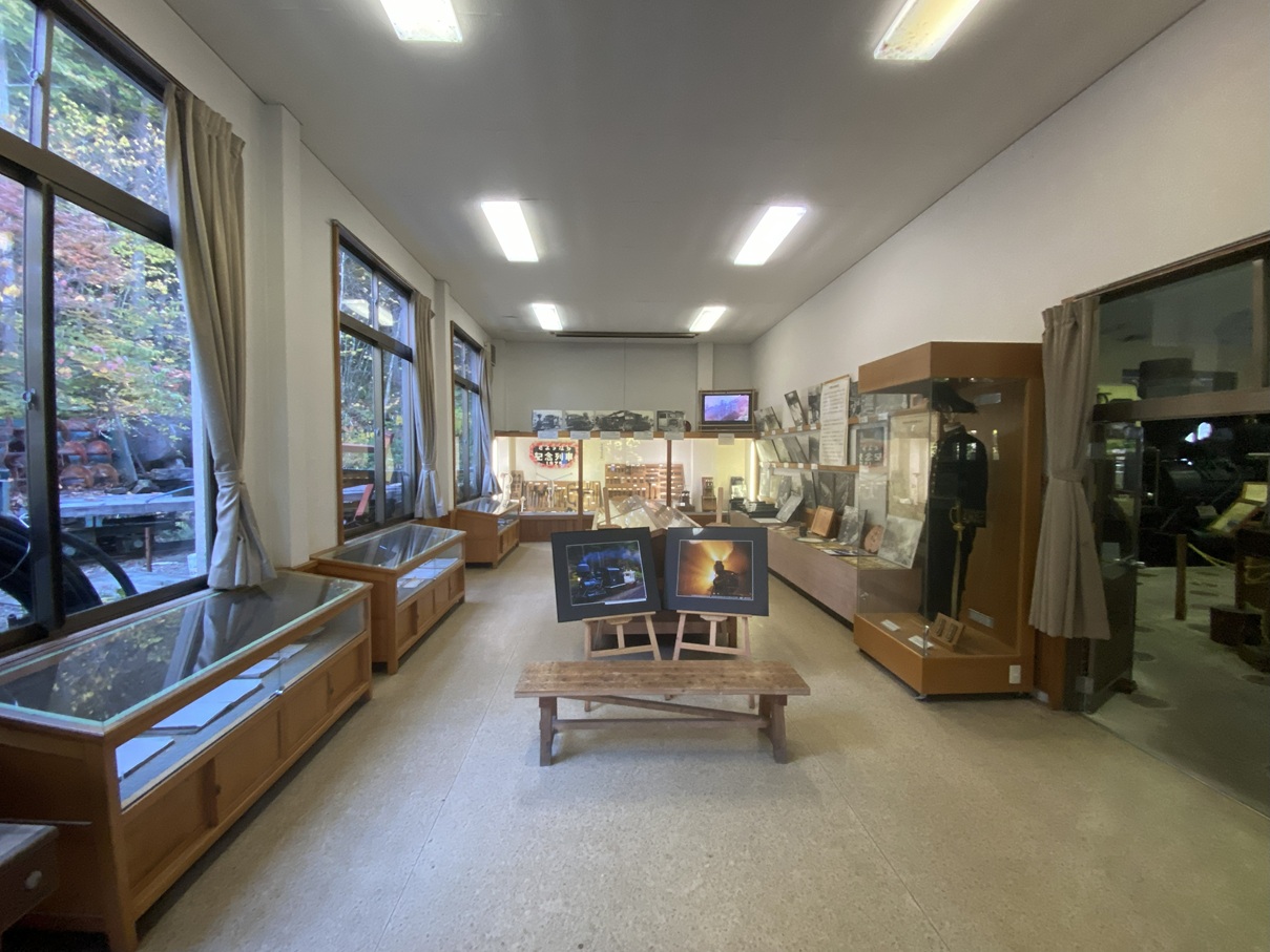 森林鉄道記念館の展示
