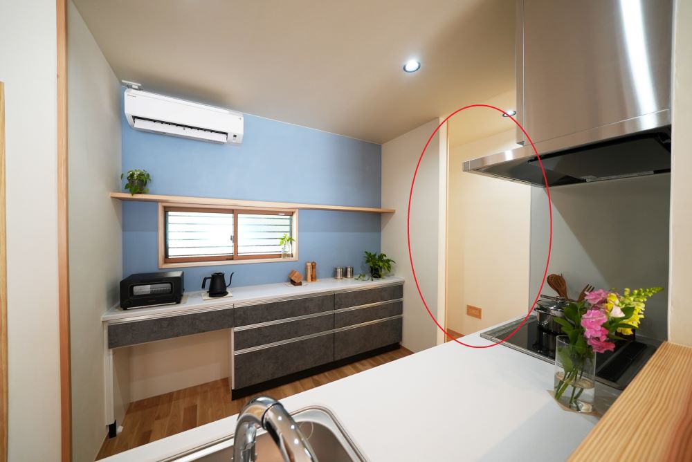 冷蔵庫位置 キッチン動線