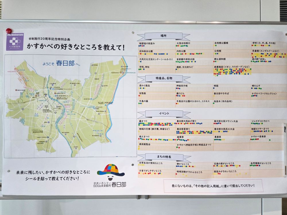 春日部市の好きなところ投票