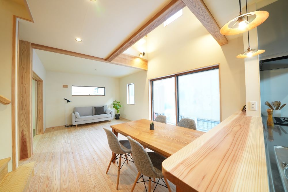 自然素材の注文住宅 内装