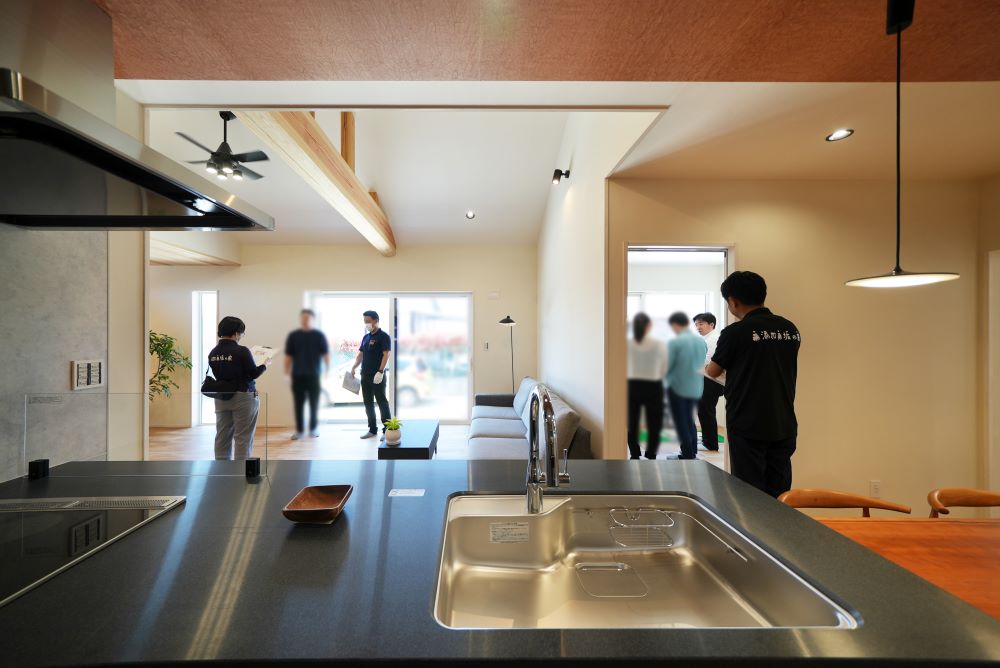 春日部市平屋完成見学会の様子