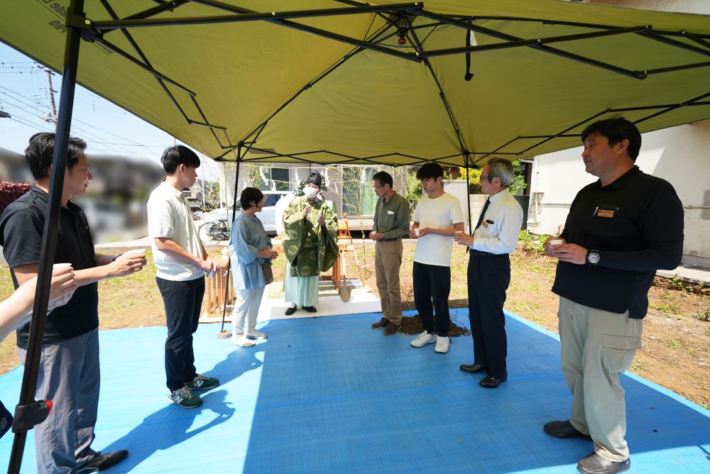 千葉県市川市の地鎮祭 お神酒