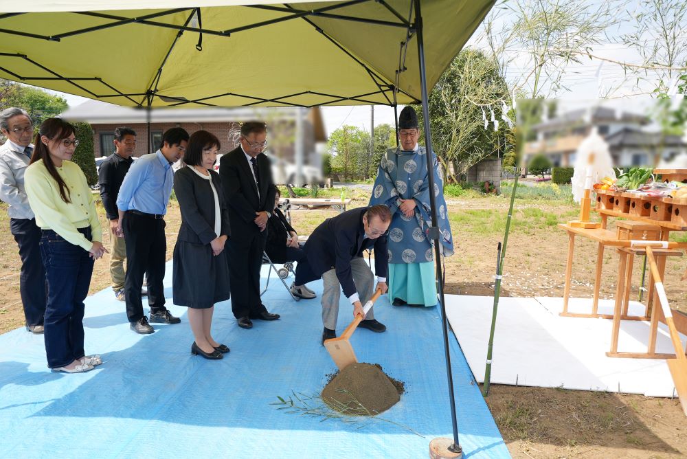 地鎮の儀の様子