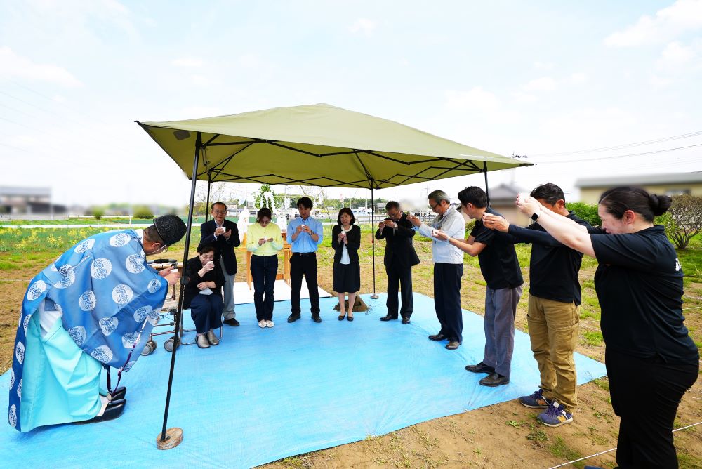 茨城県坂東市地鎮祭　お神酒