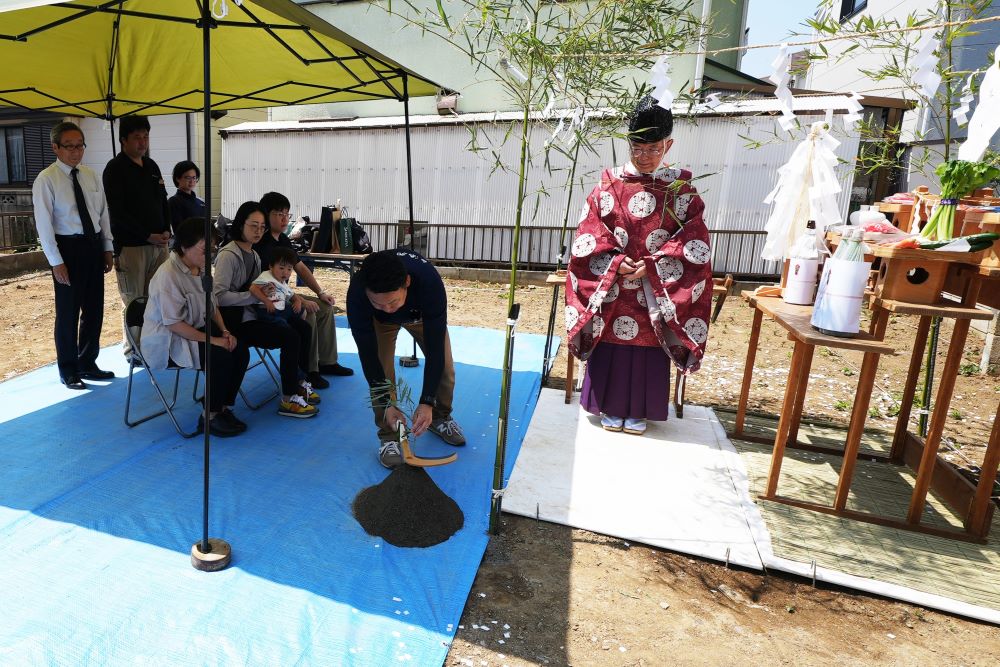 春日部市の地鎮祭 地鎮の儀