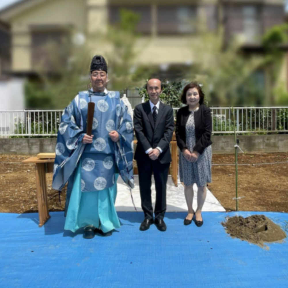 千葉県野田市地鎮祭　記念撮影