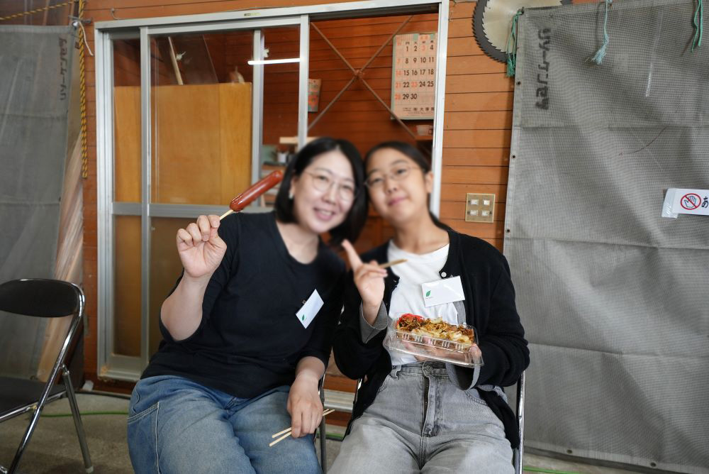 昼食の様子