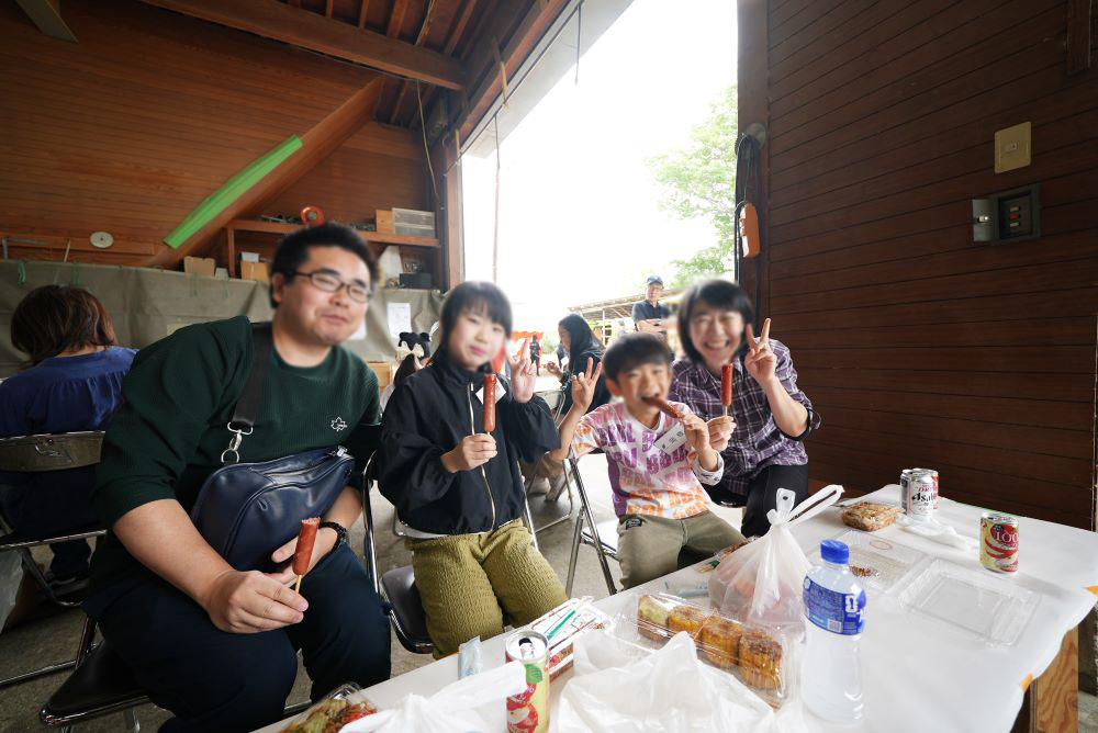 昼食の様子