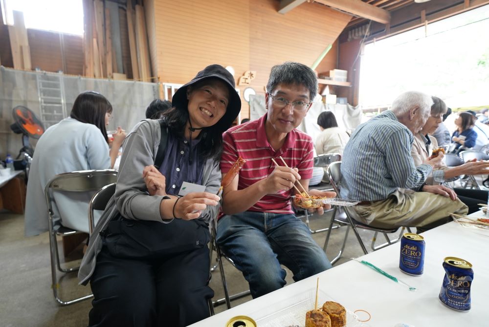 昼食の様子